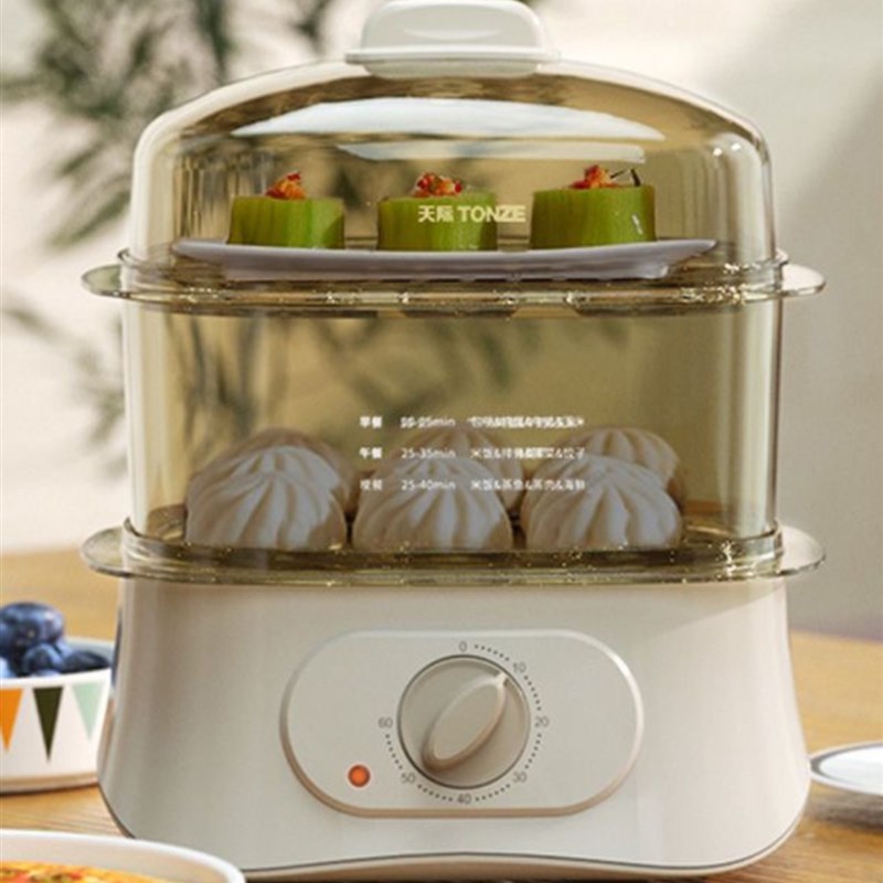 天际电蒸锅迷你蒸蛋器家用多功能煮蛋器煮L鸡蛋神器小电蒸锅蒸菜