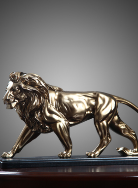 北欧复古简约创意狮子摆s件家居饰品酒柜客厅装饰品摆设工艺品礼