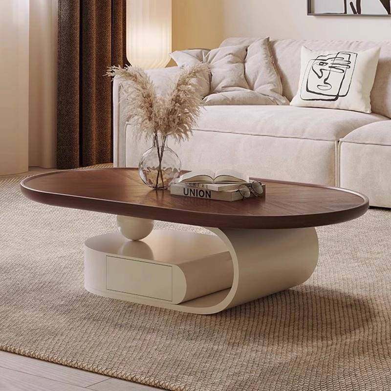 胡桃色茶几现代简约客厅家用实木椭圆奶油风网红设计师中古风茶几,乐器/吉他/钢琴/配件,其它乐器配件,淘宝优惠券,粉丝福利购,淘宝优惠卷