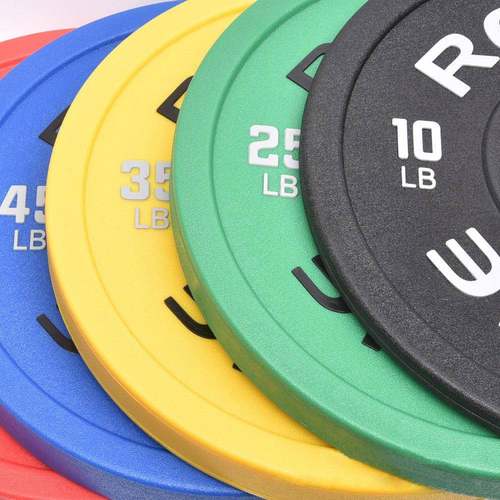 彩色杠铃片CPU全胶竞技杠铃片 竞赛竞技杠铃片男女健身器材竞技片