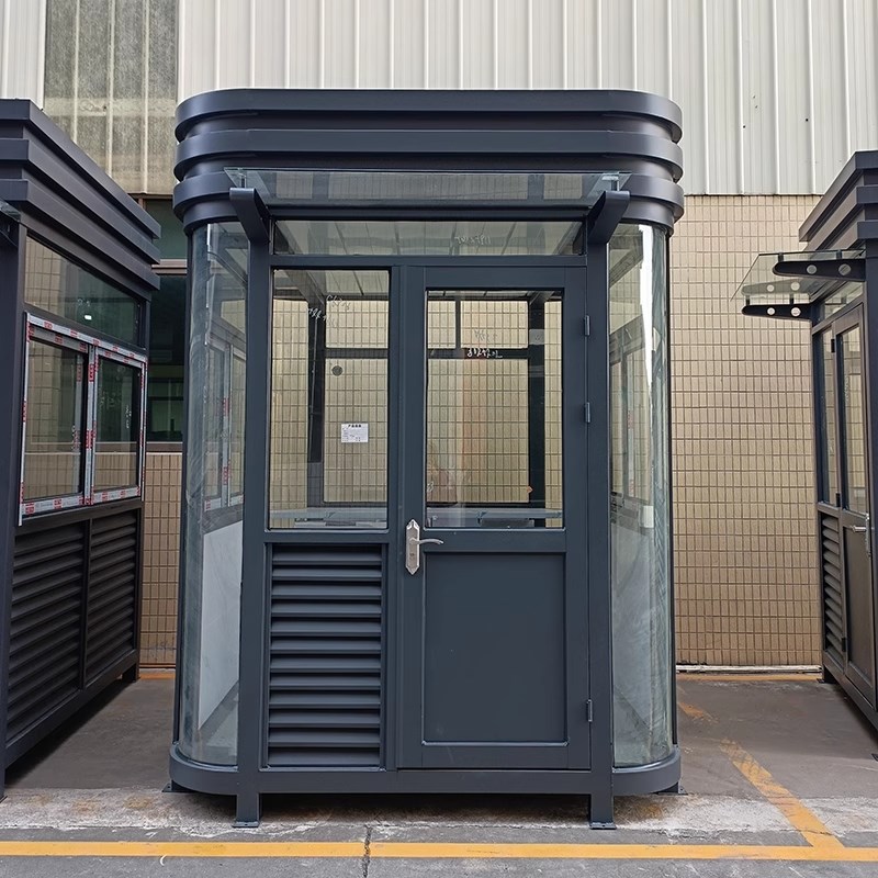 钢结构岗亭保安亭户外o可移动值班室物业门卫保安岗亭成品厂家现