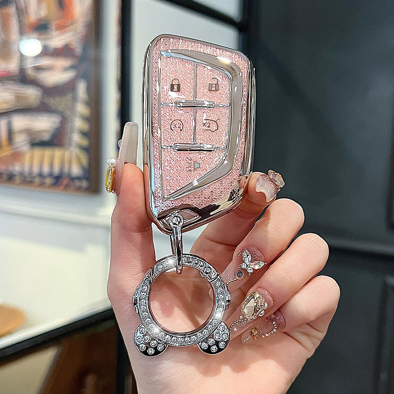 适用凯迪拉克钥匙套XT5 XT6车CT6y壳XT4高级感XTS扣CT5包SRX女ATS
