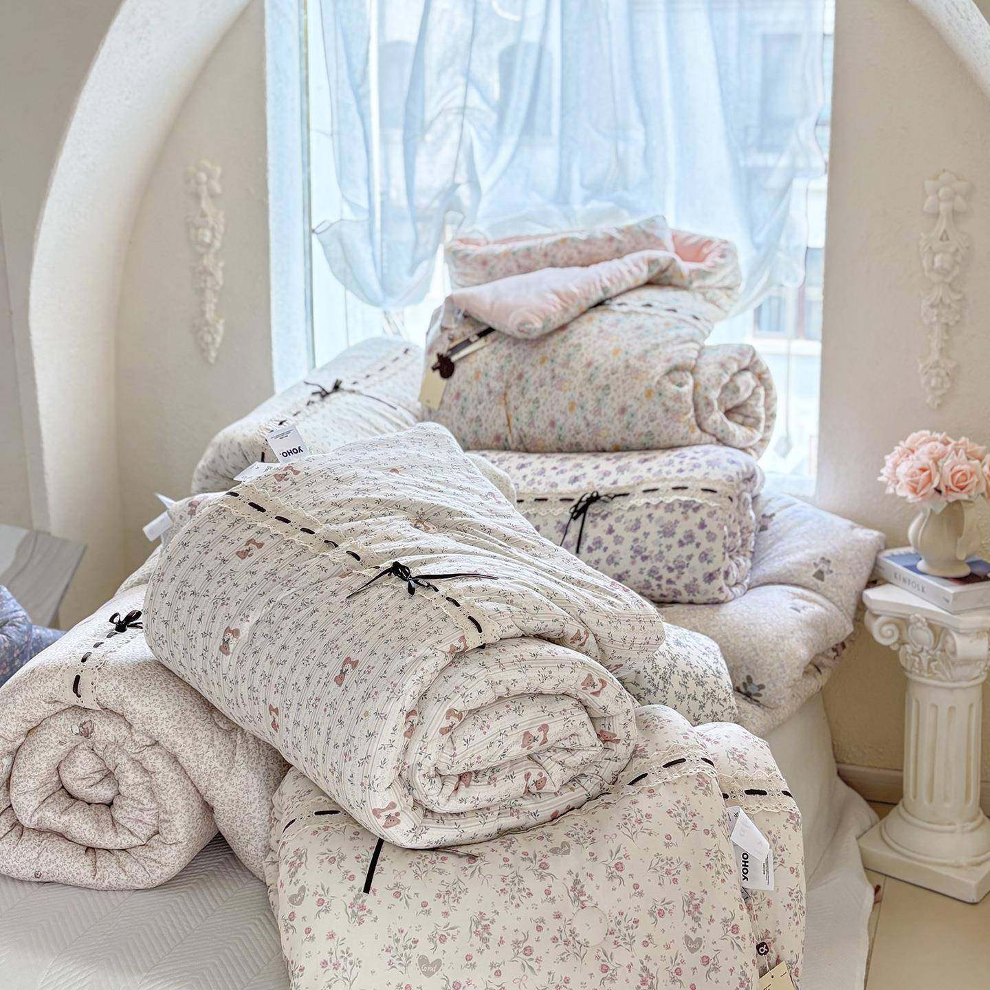 韩式复古小碎花软糯针织棉单双人可机洗春秋冬被秋冬保暖被子被芯,乐器/吉他/钢琴/配件,其它乐器配件,淘宝优惠券,粉丝福利购,淘宝优惠卷