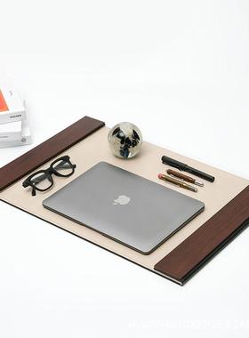 书房书法主题装饰摆件书桌办公桌皮质写字板桌垫样板间售楼处酒店