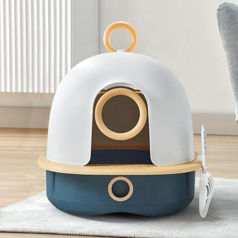 宠物特大号猫砂盆全封闭式防外溅猫厕所猫咪用品抽屉式猫沙盆