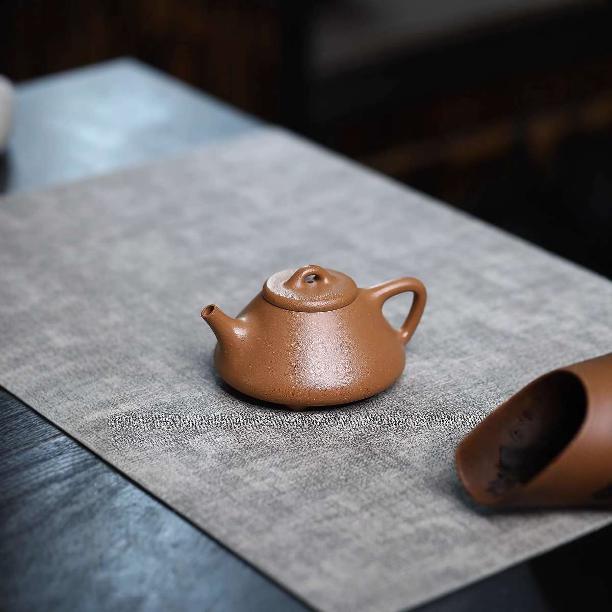 子冶石瓢无添加段泥半手工宜兴紫砂壶 130cc 小品文人茶器文人壶