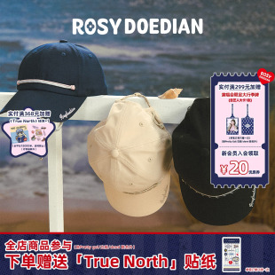 ROSYDOEDIAN圆圆的脑壳抽绳鸭舌帽 户外百搭韩系纯棉棒球帽