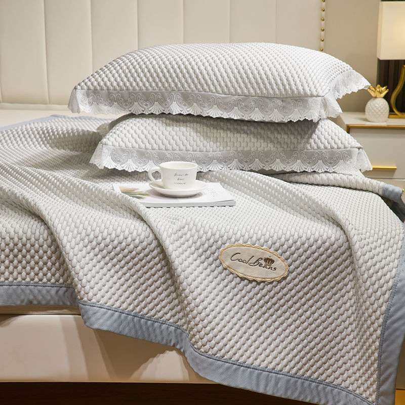 凉感豆豆席子加厚柔软床席垫夏季天冰丝席床笠款不沾身可折叠机洗