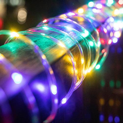 太阳能户外灯庭院家用防水彩灯带阳台花园布置别墅装饰超亮灯串