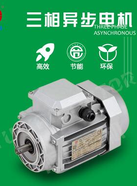 370W油水分离机电机YE36344三相异步电动机B5B14普通铝壳电机马达