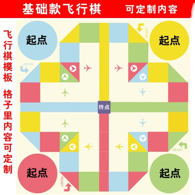 真人版巨型飞行棋大富豪地垫垃圾分类飞行棋户外活动团建道具直销