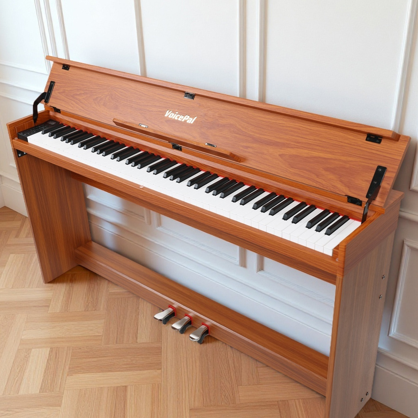 【百亿】VOICEPAL声派V575重锤88键电钢琴专业考级翻盖式书桌钢琴