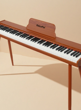 【百亿】VOICEPAL声派V525棕色88键重锤电钢琴初学专业便携电子琴