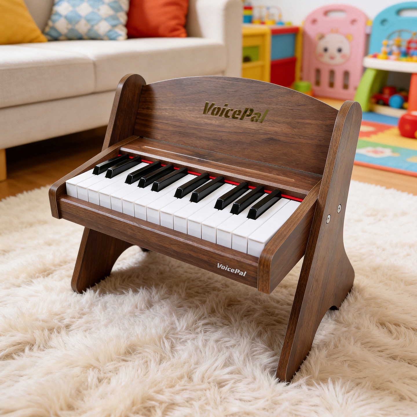 VOICEPAL声派25键智能木质小钢琴宝宝启蒙玩具礼物儿童迷你电子琴