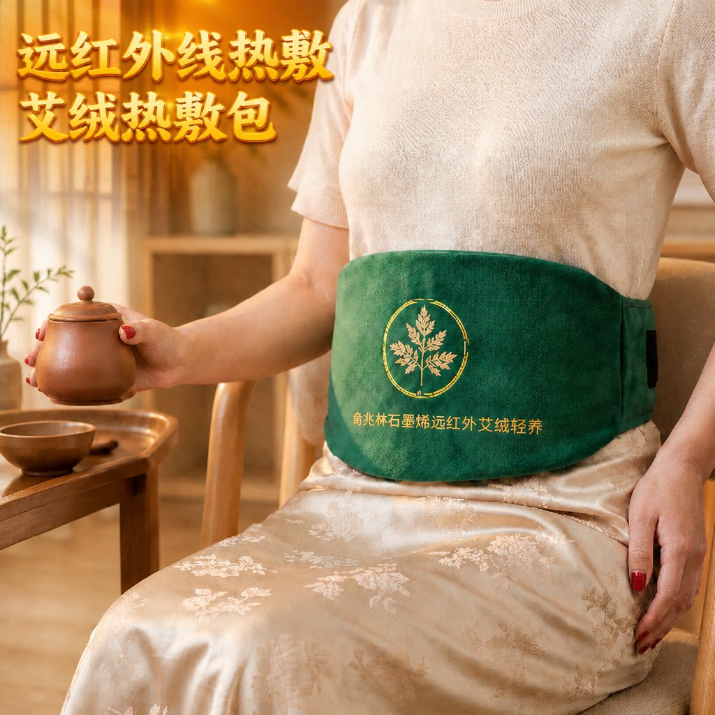 电加热艾草包电热敷盐包加热腰带神器艾灸艾绒腰腹部理疗护肚子