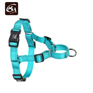 宠物胸背带 反光尼龙防暴冲胸前牵引 glow castle宠物用品厂