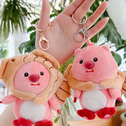 loppy挂件小海狸挂件露比周边玩偶书I包挂件可爱卡通新款车钥匙礼
