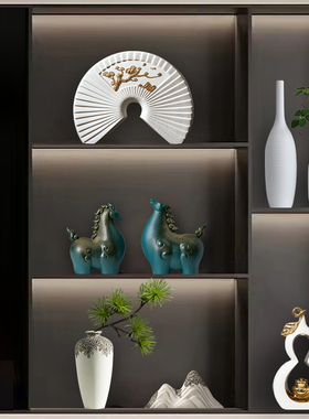 新中式摆件客厅家居饰品轻奢t高档创意酒柜电视柜办公室软装工艺