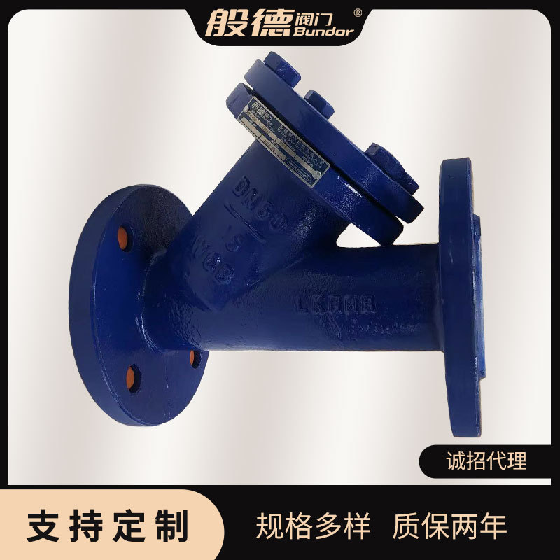 定制衬氟Y型过滤器GL41F46-16C适用化工管道滤网目数可定制 DN100