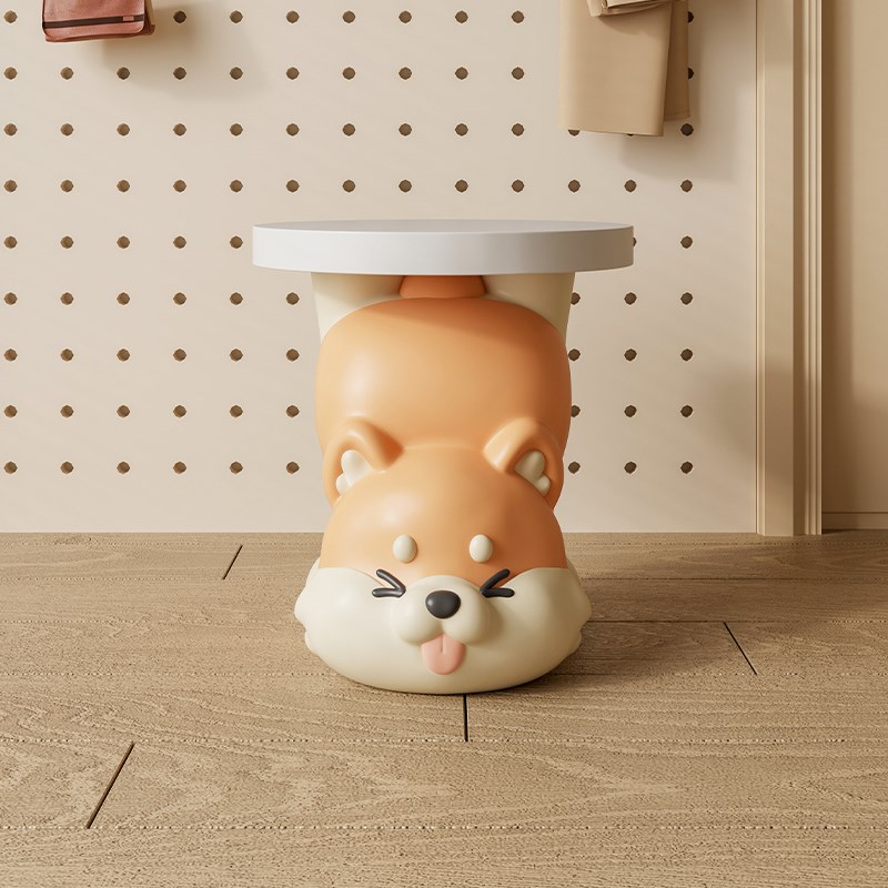 可爱柴犬换鞋凳家用门口入户进客厅创意小凳子搬新家乔迁新居礼物