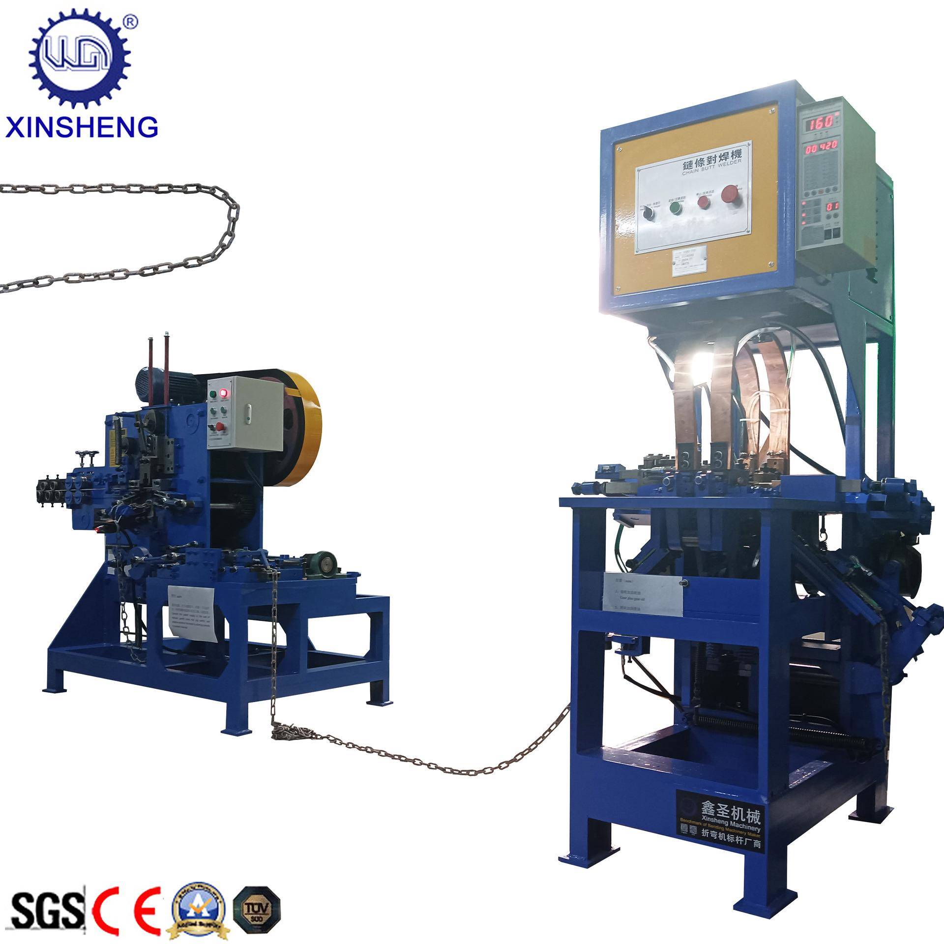 全自动链条焊接生产设备织链机防滑链不锈钢丝链成型机