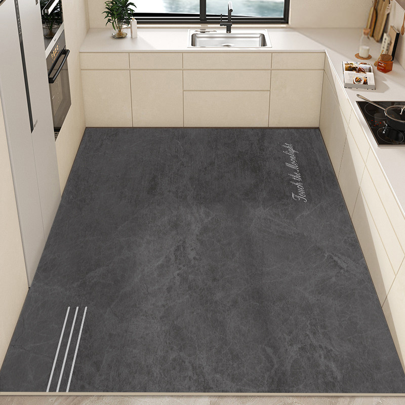 2026新款厨房满铺皮革地垫可裁剪防水防滑防油可擦免洗大尺寸整铺