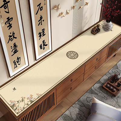 2026新款新中式实木电视柜桌垫