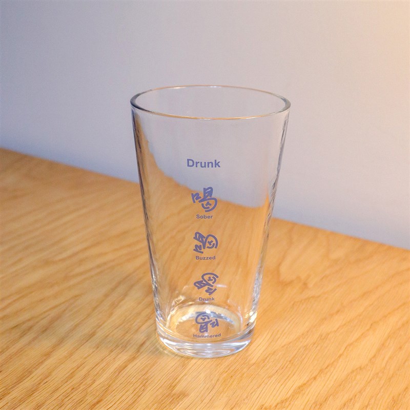 喝喝喝喝啤酒杯i原创啤酒杯精酿酒杯品脱杯趣味创意玻璃杯创意酒