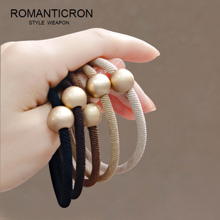 高级感头绳优雅马尾质量好气质可爱日系女夏季 简S约发绳扎头发皮