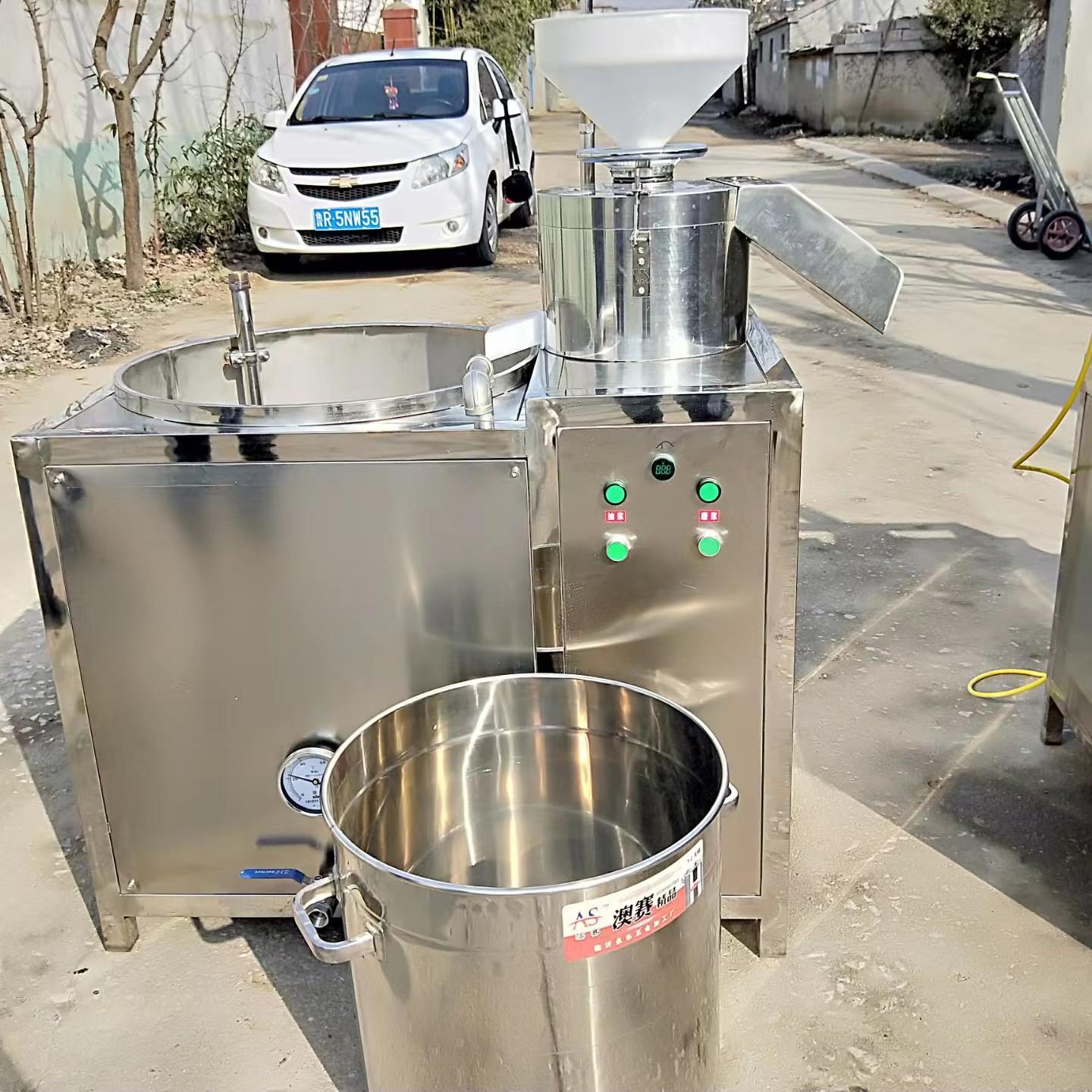 小型气动压榨豆腐成型机不锈钢材质一人操作的豆腐设备全自动