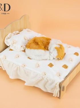 cat beds室内猫窝狗窝四季通用沙发床实木不掉屑磨爪板宠物猫床