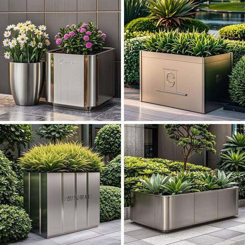 户外不锈钢花箱圆形花坛铁艺广场树池长方形花钵花盆花槽组合室外,鲜花速递/花卉仿真/绿植园艺,割草机/草坪机,淘宝优惠券,粉丝福利购,淘宝优惠卷