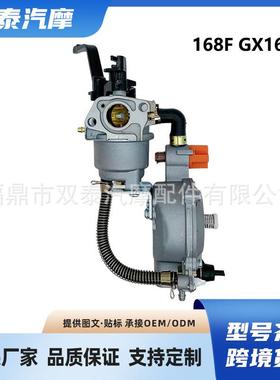 适用168F 170F GX160 GX200 LPG NG 3-5KW手动款双燃料化油器