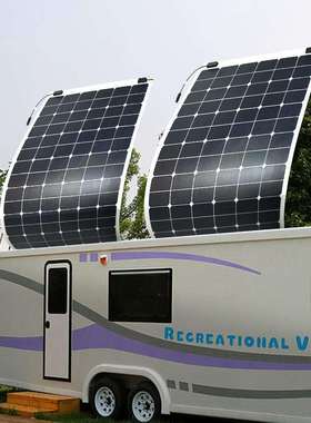 进口sunpower太阳能软板防水轻薄太阳能电池半柔性充电板