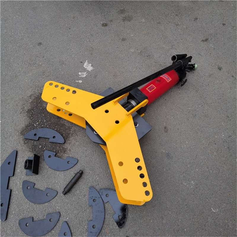 华策牌扁钢折弯机60*6 液压扁铁平弯机 SWP-10A手动液压弯排机