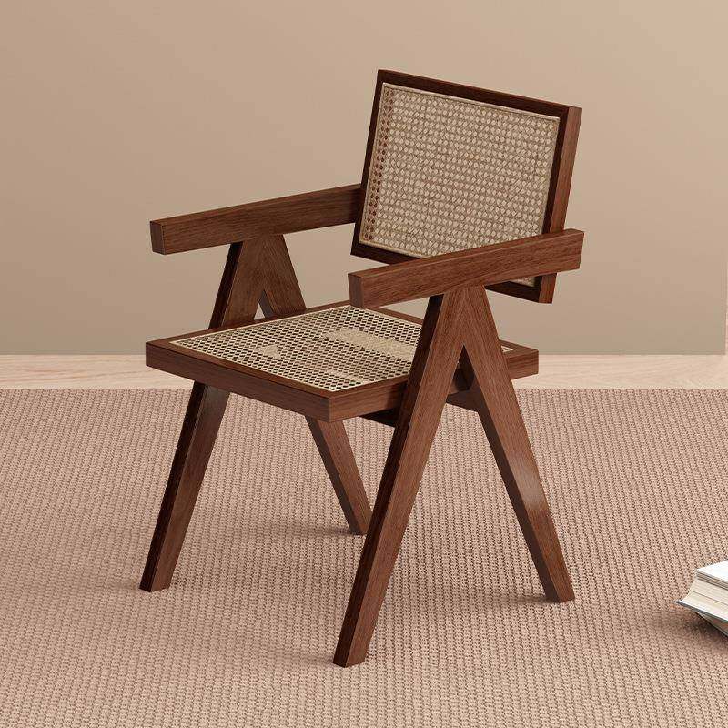 实木餐椅家用昌迪加尔椅中古风扶手椅子咖啡店简现代休闲藤椅xω,纺织面料/辅料/配套,纺织机械配件,淘宝优惠券,粉丝福利购,淘宝优惠卷