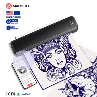 迷你热敏打印机办公纹身便携式A4错题打印机A4 tattoo printer
