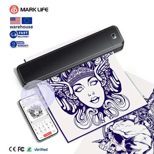 迷你热敏打印机办公纹身便携式A4错题打印机A4 tattoo printer