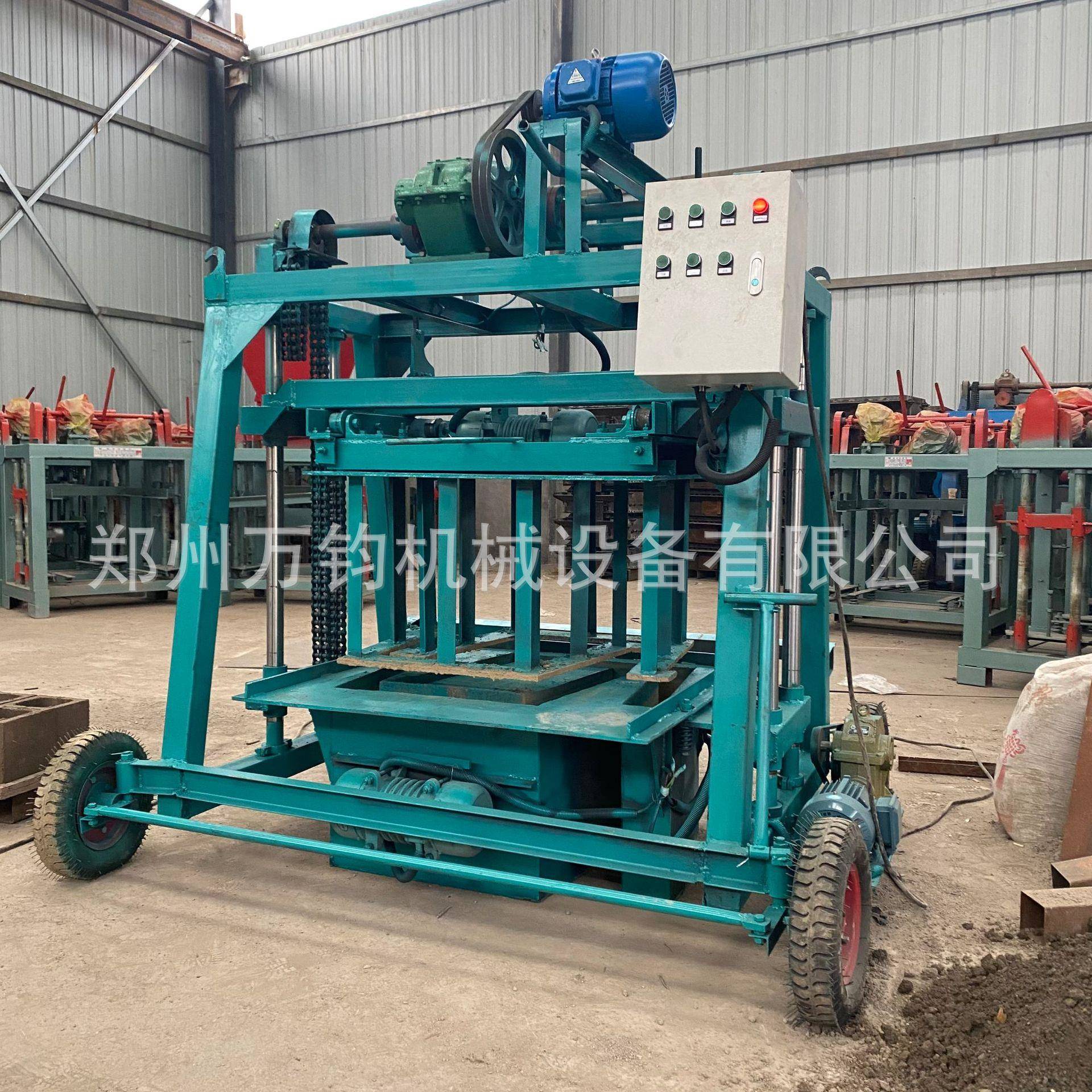 现货建筑房屋二次构造柱砖机移动制砖机梯型槽成型机混凝土出口型