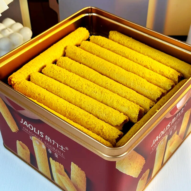 角力士香港鸡蛋卷礼盒黄油原味休闲零食饼干送人送礼香酥解馋茶点
