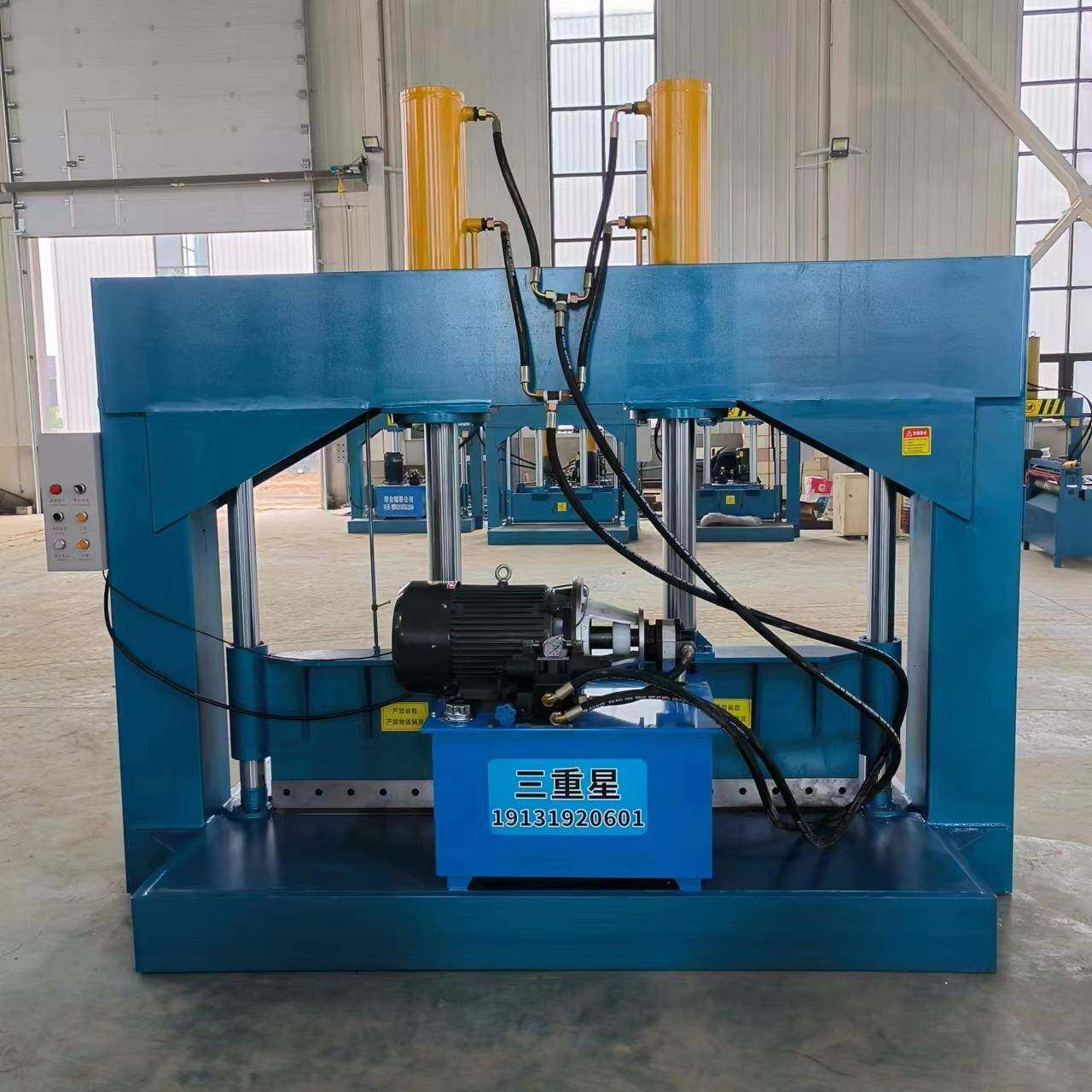 丁苯橡胶块龙门切胶机 聚碳酸酯塑料液压切料机 纤维袋油压铡刀机