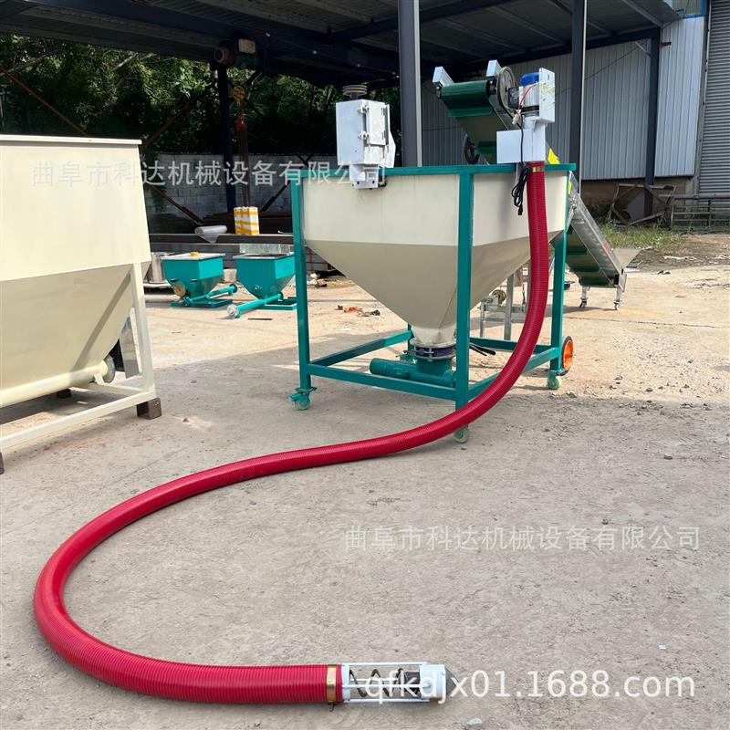 悬挂式三轮车电瓶带动吸粮机 家用型粮食颗粒软管吸粮机