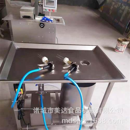 定制手动盐水注射机 肉类腌制入味机 实验室手动双枪注射机现货