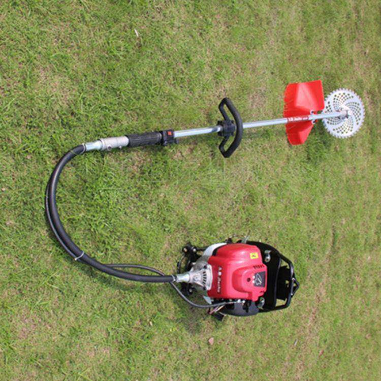推车式碎草机 苗圃园林草坪修剪打草机 汽油背负式割草机图片价格