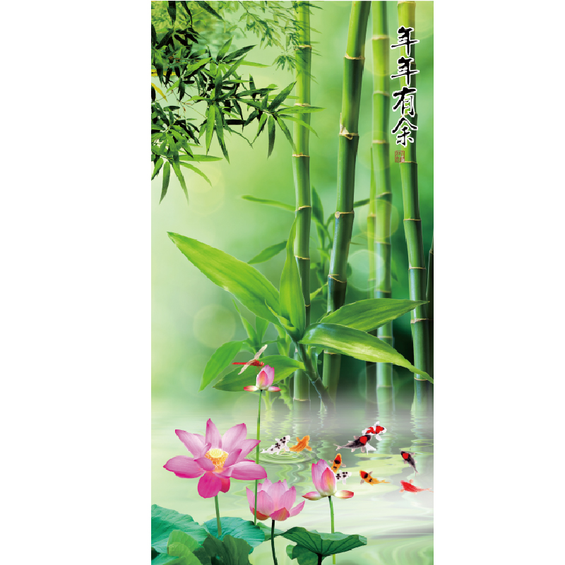 入户玄关过道装饰墙纸自粘贴画窗户贴纸壁画贴纸风景画玻璃贴纸画图片