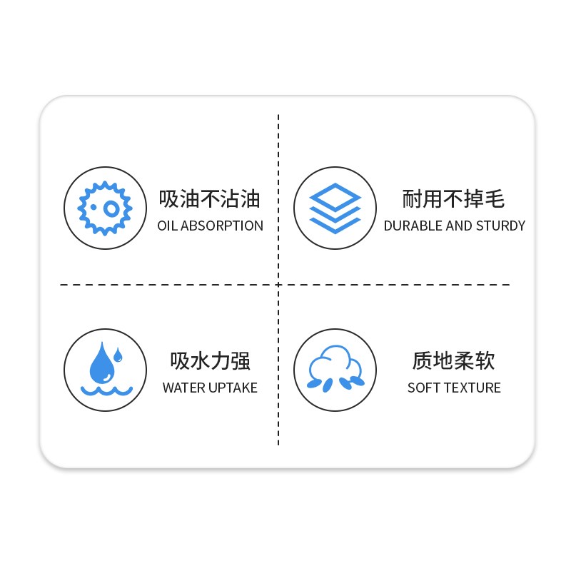 德国进口dcm  Profissimo厨房家用百洁布抑菌布洗碗布海绵抹布5块