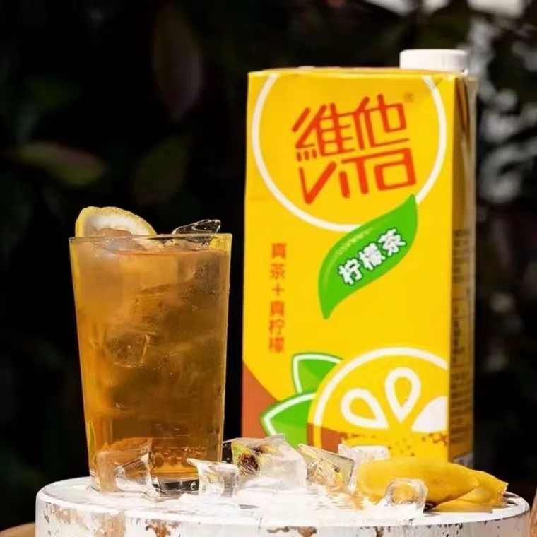 柠檬茶柠檬味1L装家庭分享大盒装