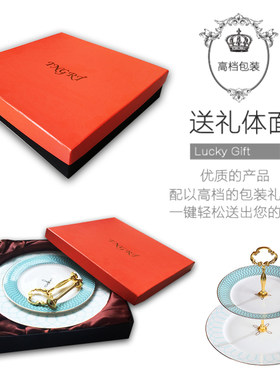 欧式骨瓷创意高档下午茶点心架两层三层盘水果糖果盘甜品台展示架