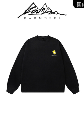 【品牌现货撤柜】KADM DEERT恤春秋款宽松休闲纯棉上衣潮牌打底衫
