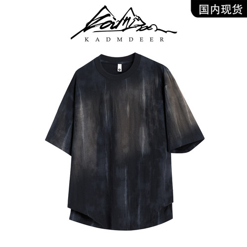 KADMDEER美式痞帅重磅短袖T恤